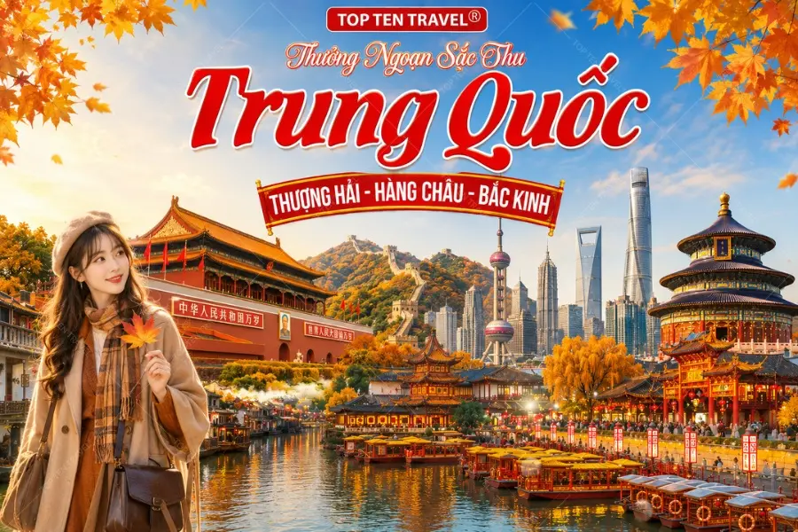 Tour Trung Quốc Bay VNA: Thượng Hải - Hàng Châu - Bắc Kinh 7N6D