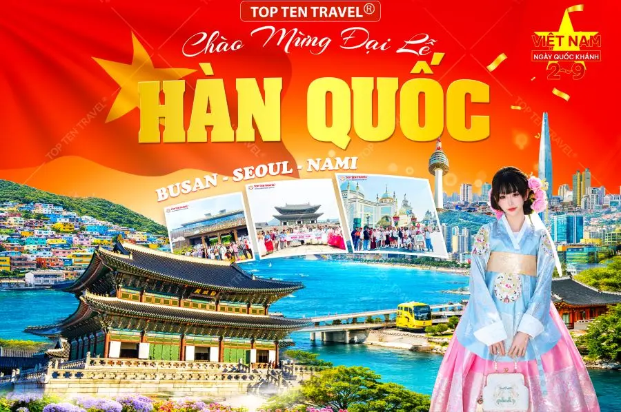 Du Lịch Hàn Quốc lễ 2/9: Busan - Seoul 6N5D