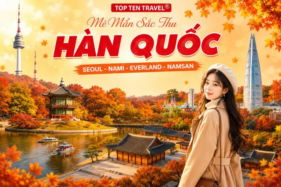 Tour Hàn Quốc Mùa Thu 2026 | Seoul - Nami - Everland - Namsan 4N5D