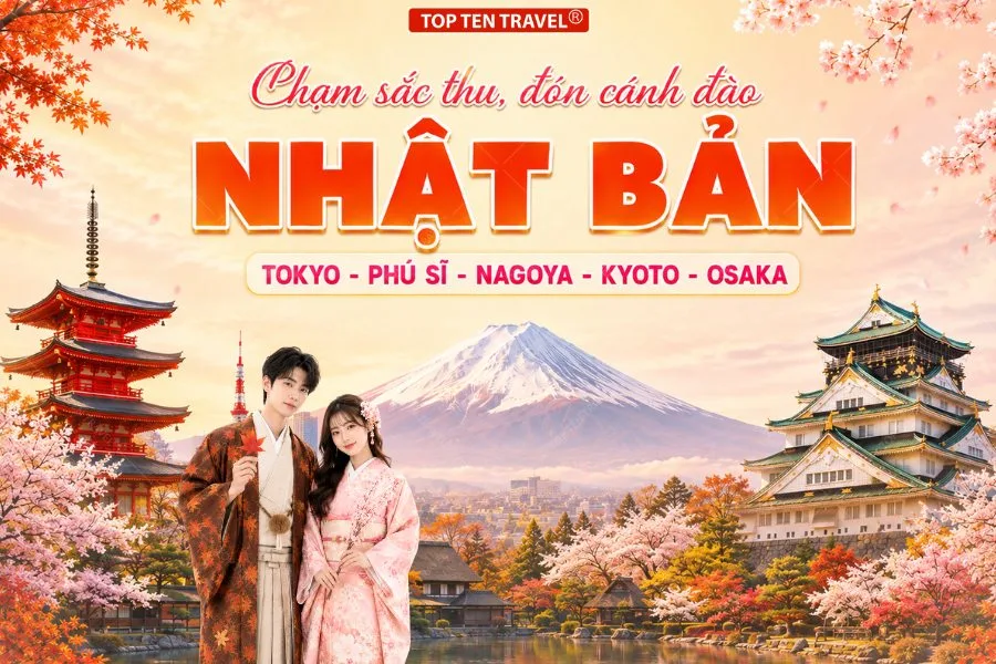 Du lịch Nhật Bản Mùa Thu - Ngắm hoa Anh Đào Trái Mùa