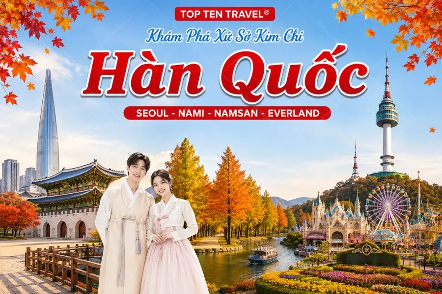 Tour Hàn Quốc Mùa Thu Giá Tốt | Seoul - Nami - Everland