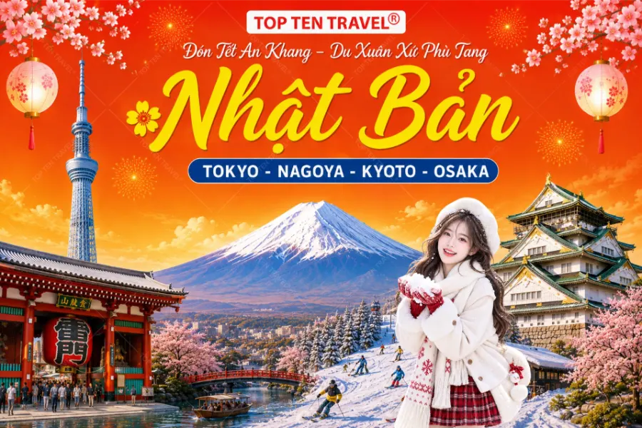 Tour Nhật Bản Tết 2027 | Tokyo - Kyoto - Osaka 5N5D