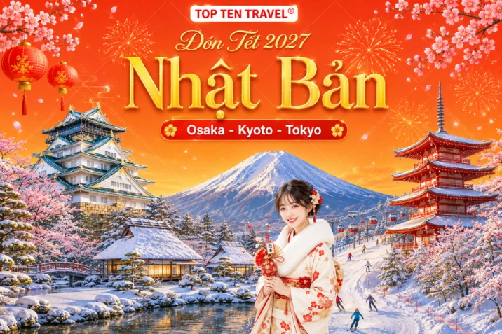 Tour Nhật Bản Tết 2027 | Osaka - Kyoto - Tokyo 5N5D