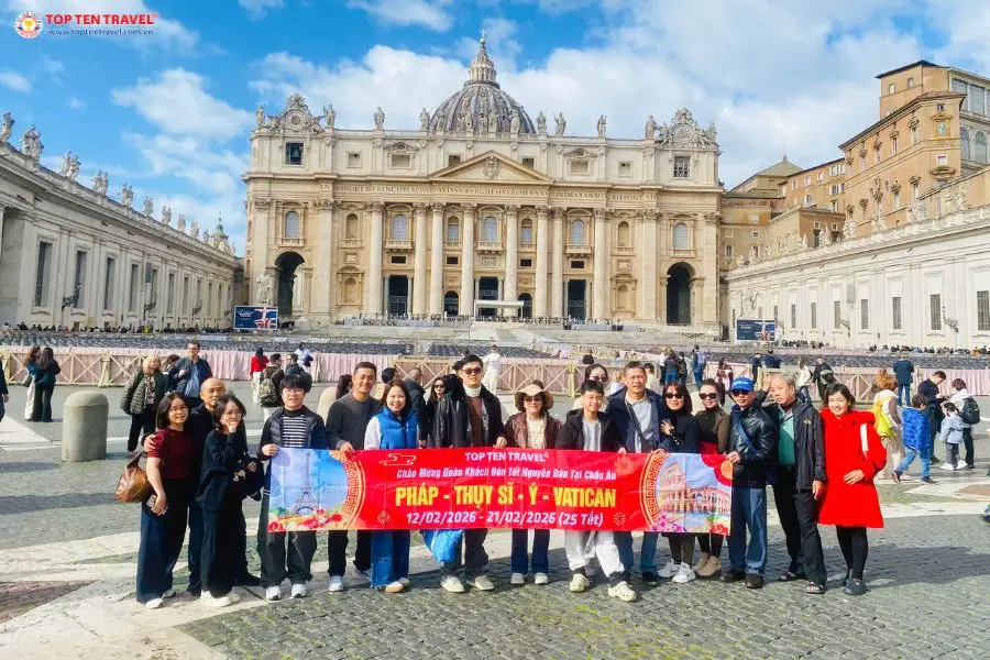 Tour Châu Âu Tết 2027 | Pháp - Thụy Sĩ - Ý - Vatican 9N9D