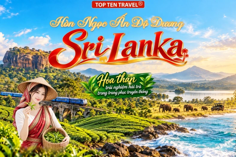 Tour du lịch Sri Lanka: Sigiriya - Kandy - Ahangama - Colombo 7N6D