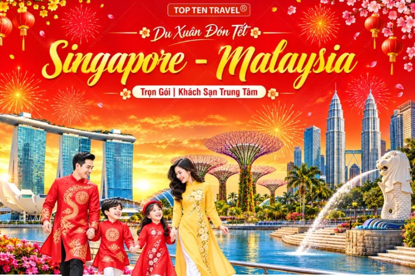 Tour Du lịch Singapore - Malaysia Tết 2027 | 5N4D