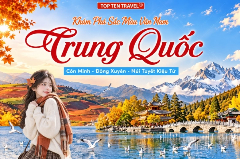 Tour Trung Quốc: Côn Minh - Đông Xuyên - Núi Tuyết Kiệu Tử 5N4D