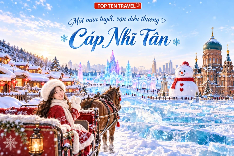 Tour Cáp Nhĩ Tân | Làng Tuyết Hương - Thế Giới Băng Tuyết 6N4D
