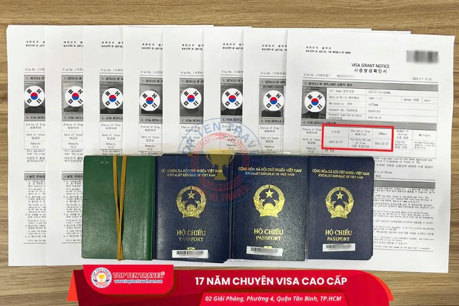 Thị Thực Công Tác Hàn Quốc