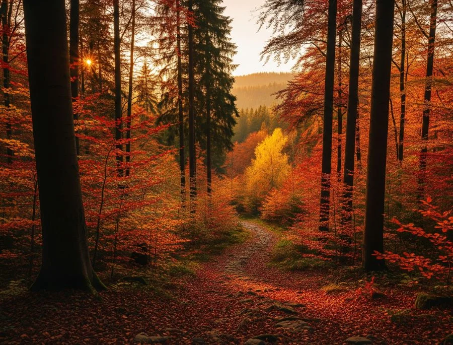 Rừng Schwarzwald là một trong những biểu tượng mùa thu nổi tiếng nhất của Đức