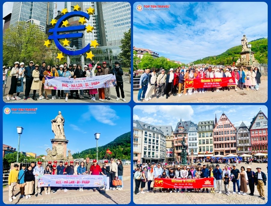 Một số các đoàn tiêu biểu của Top Ten Travel trên hành trình tour Đức - Hà Lan - Bỉ - Pháp