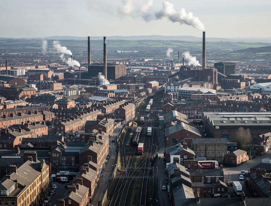 Thị trấn Lowry thực chất là một khu vực phát triển nằm trong lòng đại đô thị Greater Manchester phía Bắc nước Anh