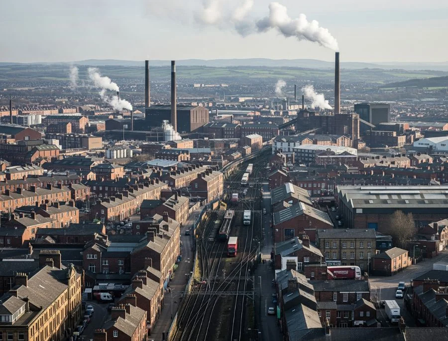 Thị trấn Lowry thực chất là một khu vực phát triển nằm trong lòng đại đô thị Greater Manchester phía Bắc nước Anh