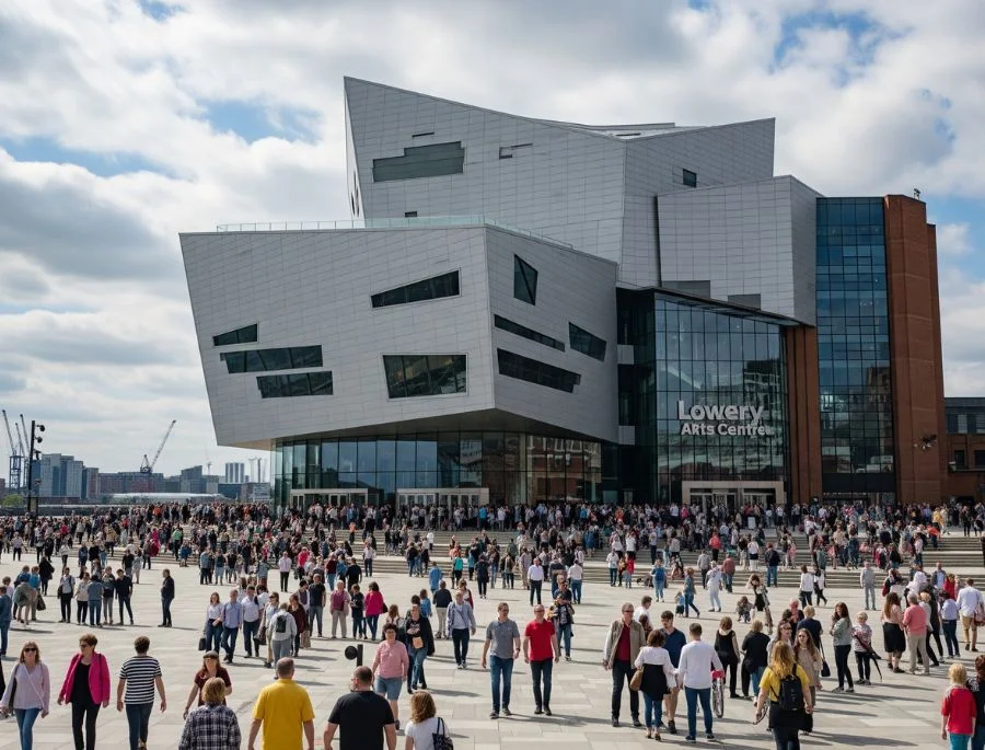 Trung tâm nghệ thuật The Lowry là điểm tham quan nổi bật nhất khu vực với kết cấu độc đáo