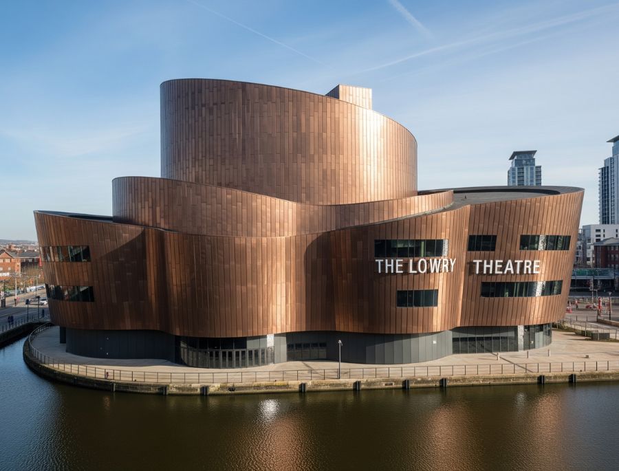 Kết cấu độc đáo nhìn từ bên ngoài của khu phức hợp The Lowry