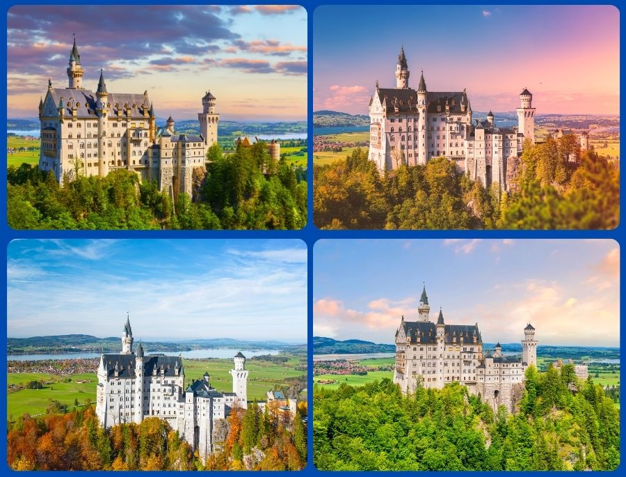 Neuschwanstein sở hữu kiến trúc độc đáo và là một trong những lâu đài đẹp nhất thế giới