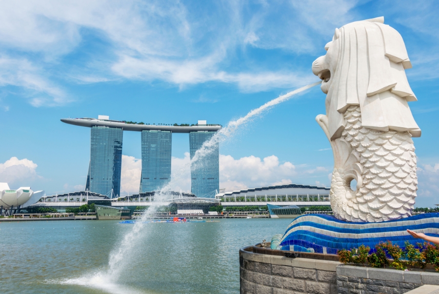 Merlion Park là một biểu tượng gắn liền với hình ảnh quốc đảo sư tử