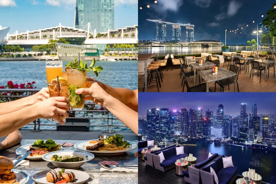 Một số hàng quán xung quanh Merlion Park du khách không nên bỏ lỡ
