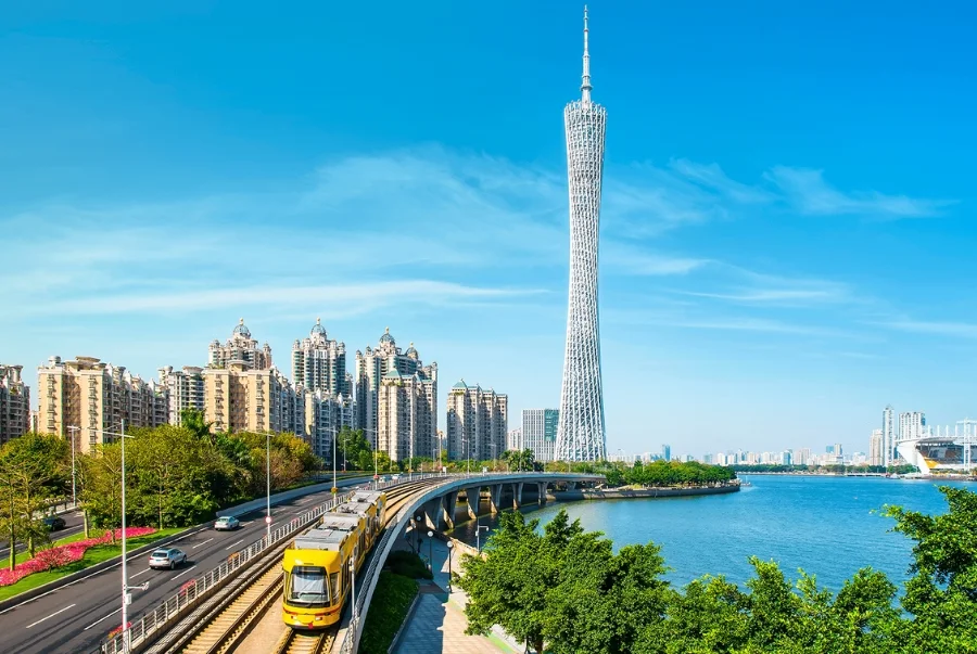 Quảng Châu nổi bật với các công trình và hạ tầng giao thông hiện đại