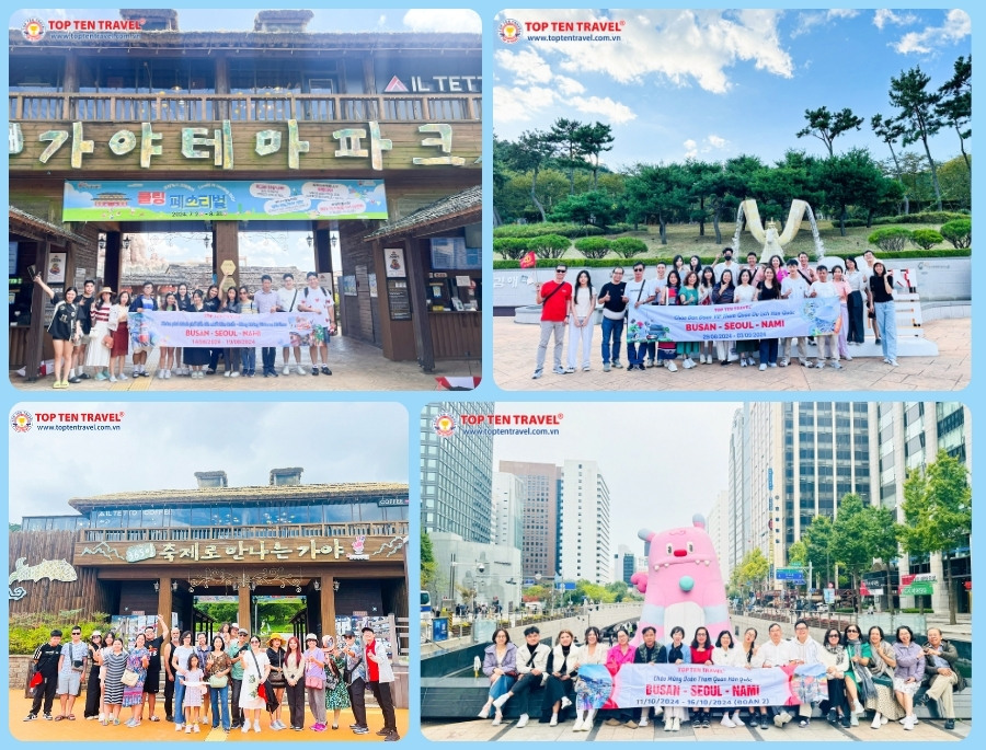 Đoàn Khách Top Ten Travel khám phá các địa điểm du lịch đẹp tại Busan