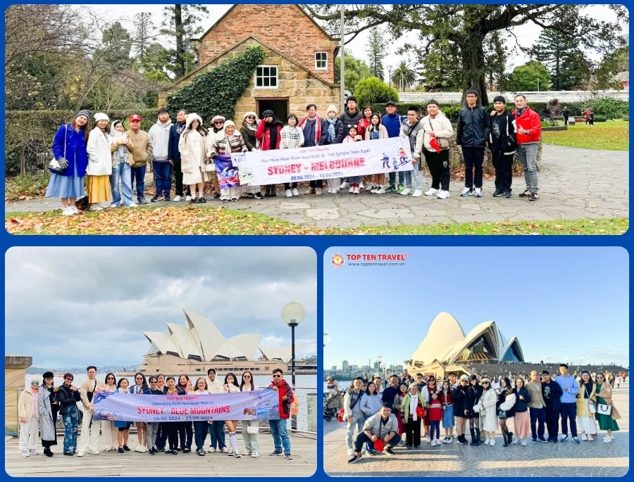 Đoàn khách Top Ten Travel khám phá các địa điểm du lịch đẹp tại Sydney