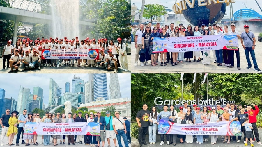 Những vị khách đã tin tưởng lựa chọn các tour du lịch Singapore tại nhà Top Ten Travel