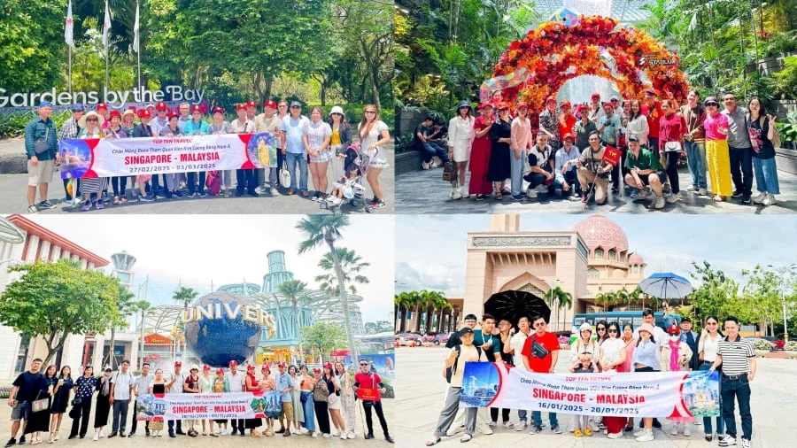 Những vị khách đã tin tưởng lựa chọn các tour du lịch Singapore tại nhà Top Ten Travel