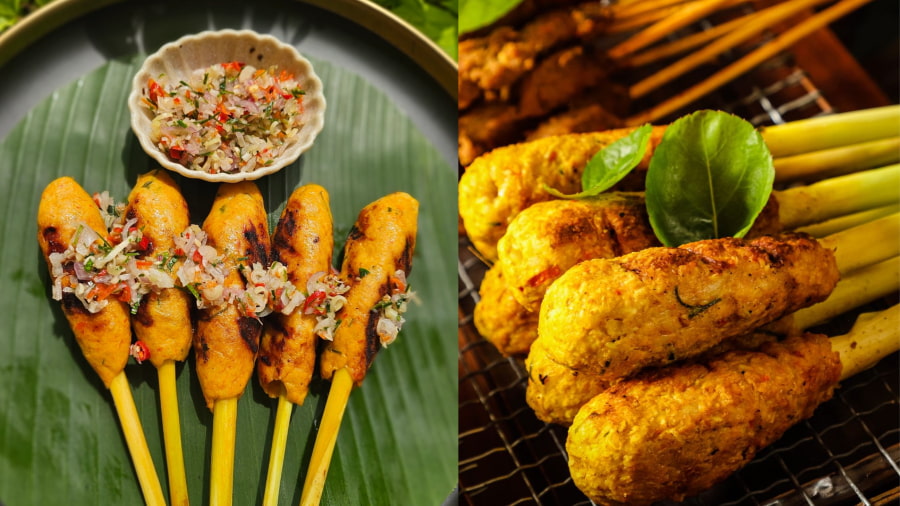 Sate Lilit là một biến tấu độc đáo của món sate quen thuộc, nhưng mang đậm phong vị Bali