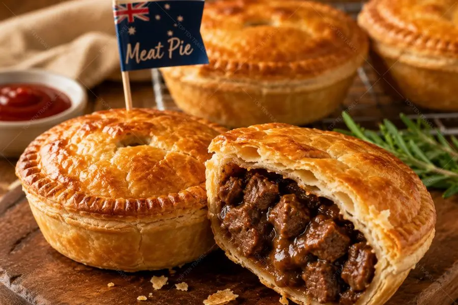 Bánh Meat Pie đặc sản nổi tiếng khi du lịch Sydney Úc
