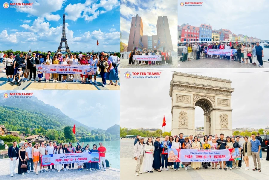 Các đoàn khách Châu Âu của Top Ten Travel trên hành trình khám phá những điểm đến mới lạ