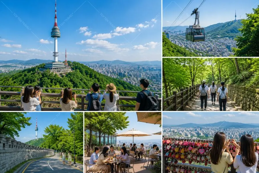 Tháp Namsan (N Seoul Tower) sở hữu góc nhìn 360 độ cùng các hoạt động hấp dẫn có một không hai