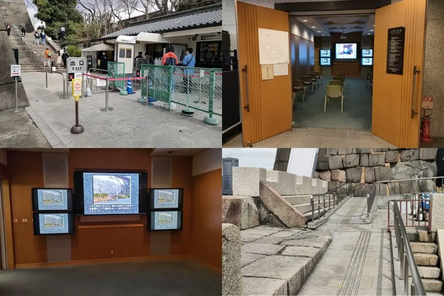 Mỗi khu vực trong các Lâu đài Osaka đều có chức năng riêng biệt