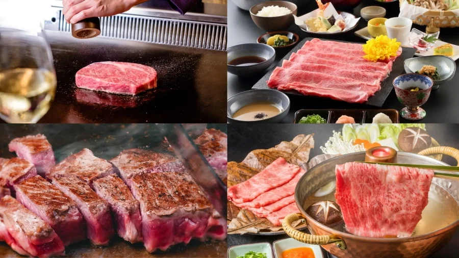 Mỗi món ăn nổi tiếng được chế biến từ thịt bò Kobe mang đến một trải nghiệm hương vị riêng biệt