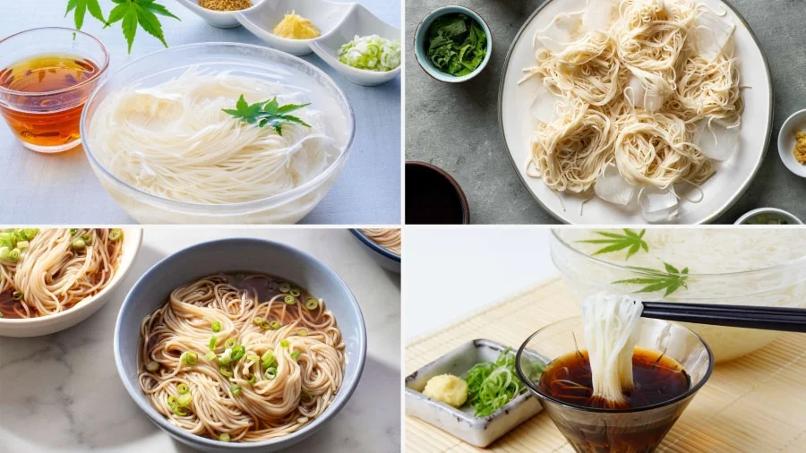 Giữa những ngày hè oi ả, người Nhật Bản tìm đến món mì somen mát lạnh để xua tan cái nóng