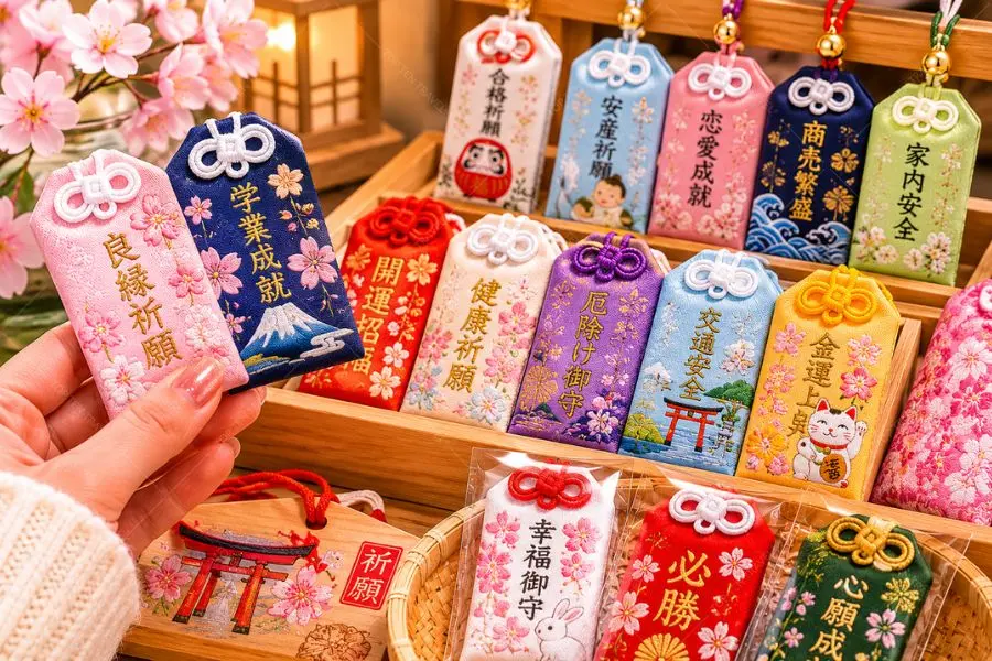 Omamori không chỉ là vật lưu niệm mà còn là lời chúc bình an đầy ý nghĩa đến người nhận quà