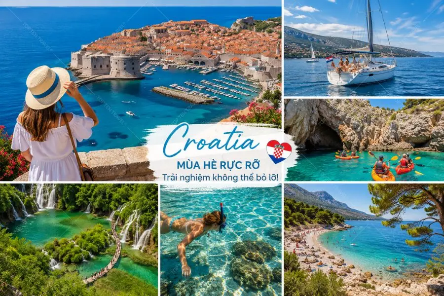 Các hoạt động trải nghiệm siêu hấp dẫn tại Croatia mùa hè