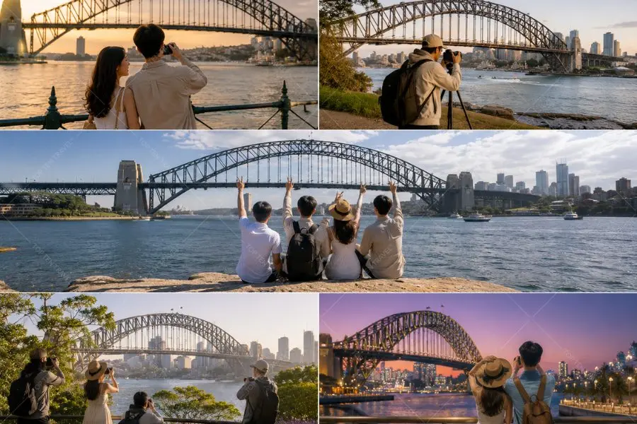 Những góc check-in đẹp với Cầu Harbour Bridge tại Sydney