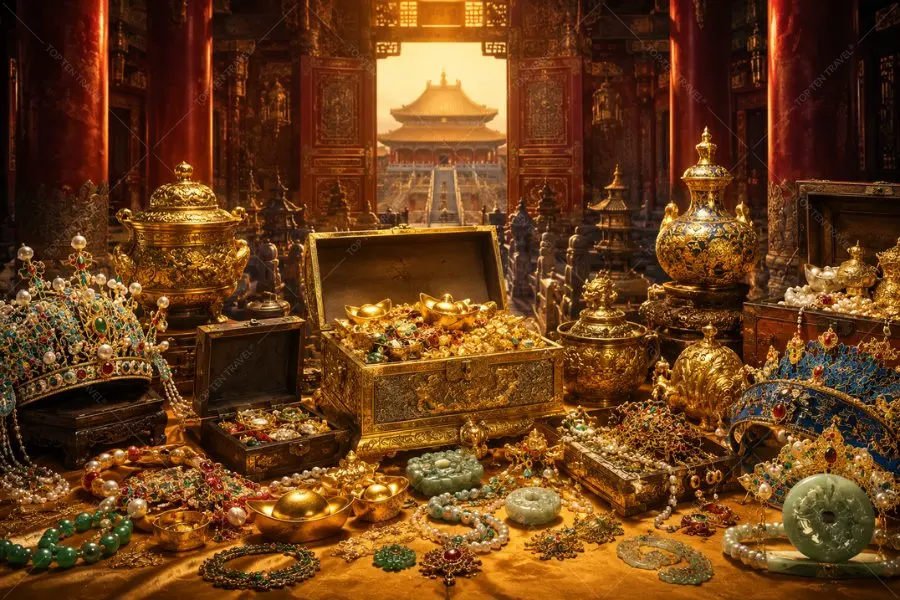 Người đời lưu truyền Tử Cấm Thành sở hữu rất nhiều các báu vật vô giá
