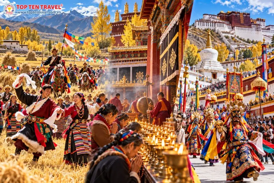 Những lễ hội mùa thu mang đến cơ hội khám phá văn hóa Tây Tạng rõ nét hơn