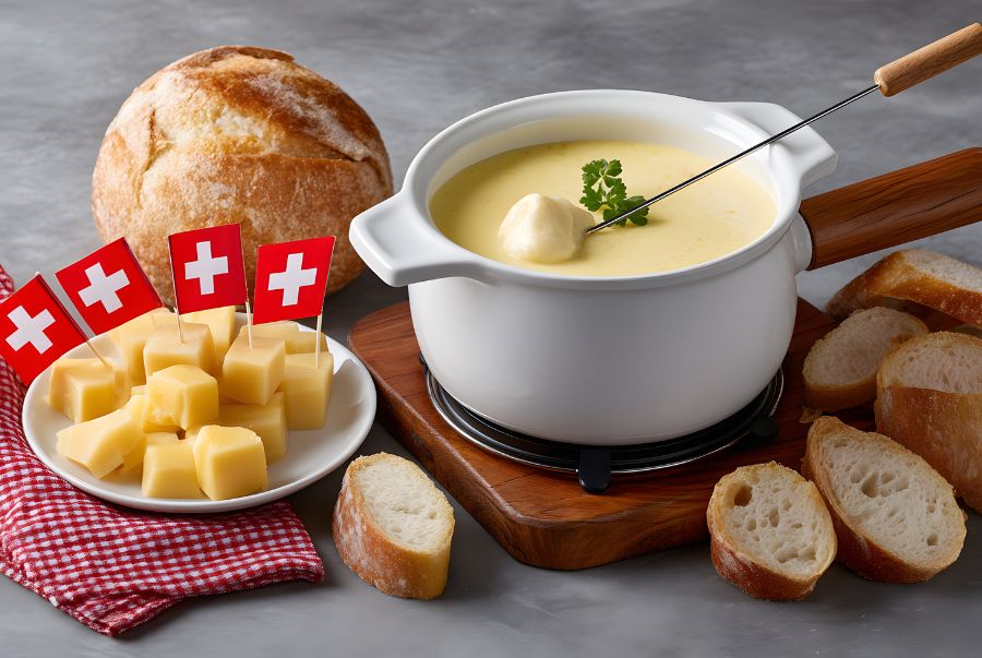 Lẩu phomat là món ăn cực hấp dẫn nên thưởng thức khi đi du lịch đến Thuỵ Sĩ