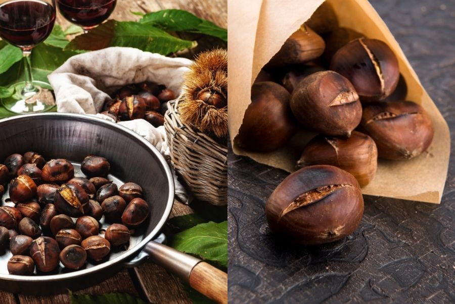 Bồ Đào Nha nổi tiếng với món hạt dẻ rang trên lửa cực kỳ thơm ngon và bắt miệng