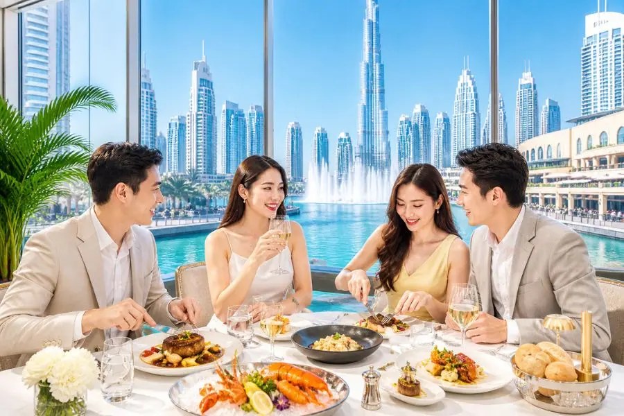 Dubai là "thánh địa" của những trải nghiệm ẩm thực xa xỉ bậc nhất hành tinh.