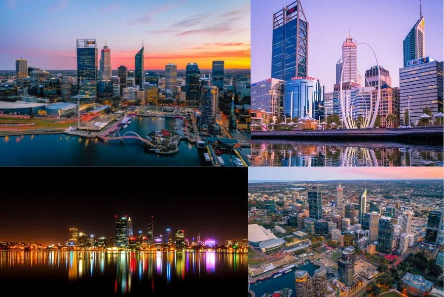 Toàn cảnh thành phố Perth mỗi khi đêm xuống thật sự vô cùng rực rỡ