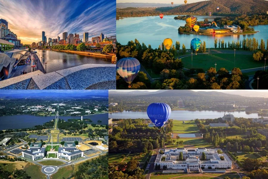 Canberra mang một vẻ đẹp rất riêng, yên tĩnh và trật tự