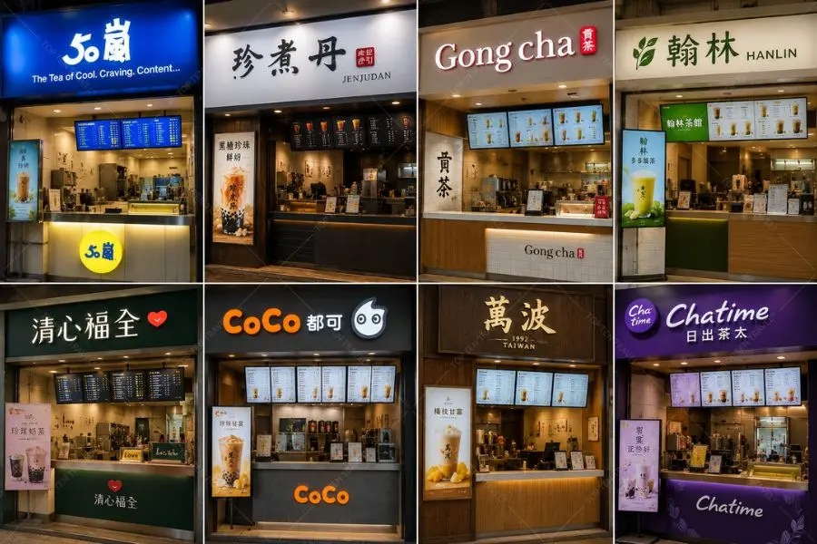 Một số các thương hiệu trà sữa nổi tiếng tại Đài Loan