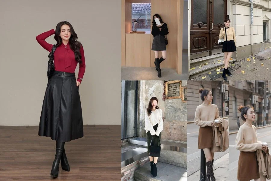 Một số các cách phối mang phong cách hiện đại khi mua sắm trên phố Huaihai