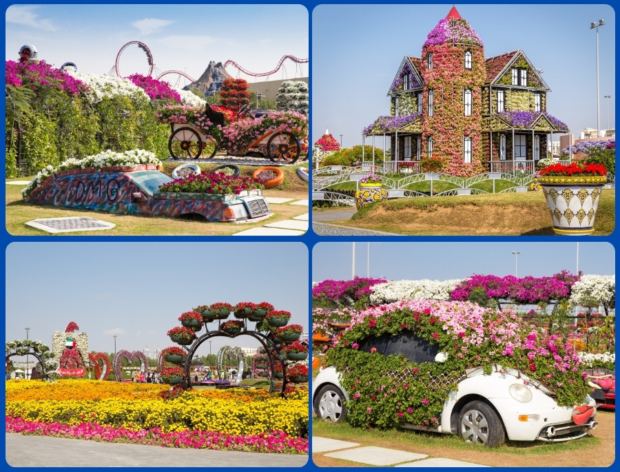 Dubai Miracle Garden là thiên đường cho những tâm hồn yêu hoa và màu sắc