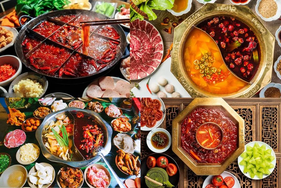 Tùy vào khẩu vị mà bạn có thể thử thưởng thức lẩu cay hoặc không cay tại Thành Đô