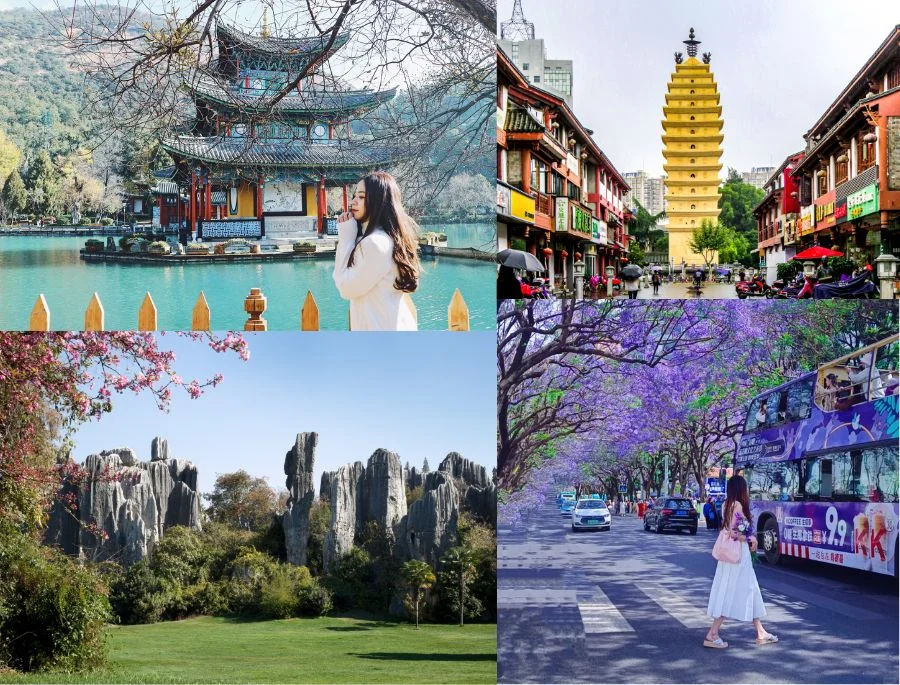 Côn Minh là thành phố mùa xuân với khí hậu dễ chịu quanh năm