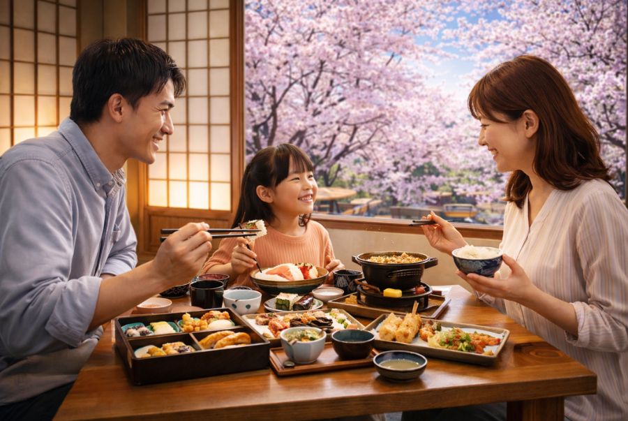 Ẩm thực Nhật Bản mùa hoa anh đào đem đến hương vị thơm ngon, tươi mới